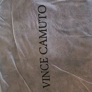 Vegan leather tote with duster bag